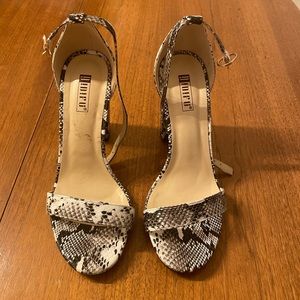 Snake Print Heels